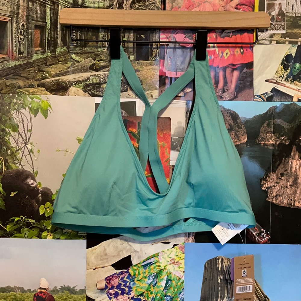 Patagonia recycled bottom turn top bikini